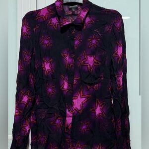 Roberto Cavalli- ‘Just Cavalli’ Soft Pink Star Pattern Shirt